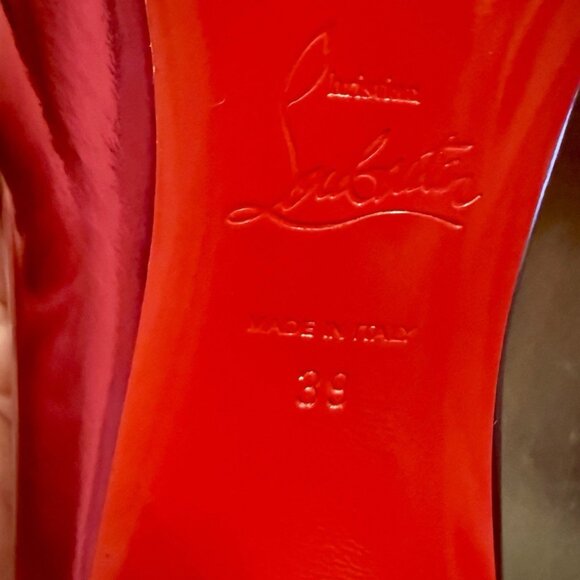 christian louboutin miss z mirror pink leather pumps 100mm - Picture 8 of 9